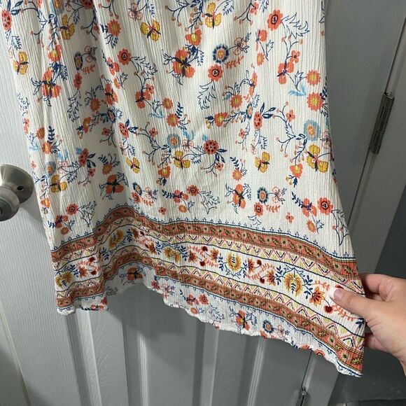 Hint of Mint Off-shoulder Tunic Top Floral Mixed Print Medium - Picture 3 of 9